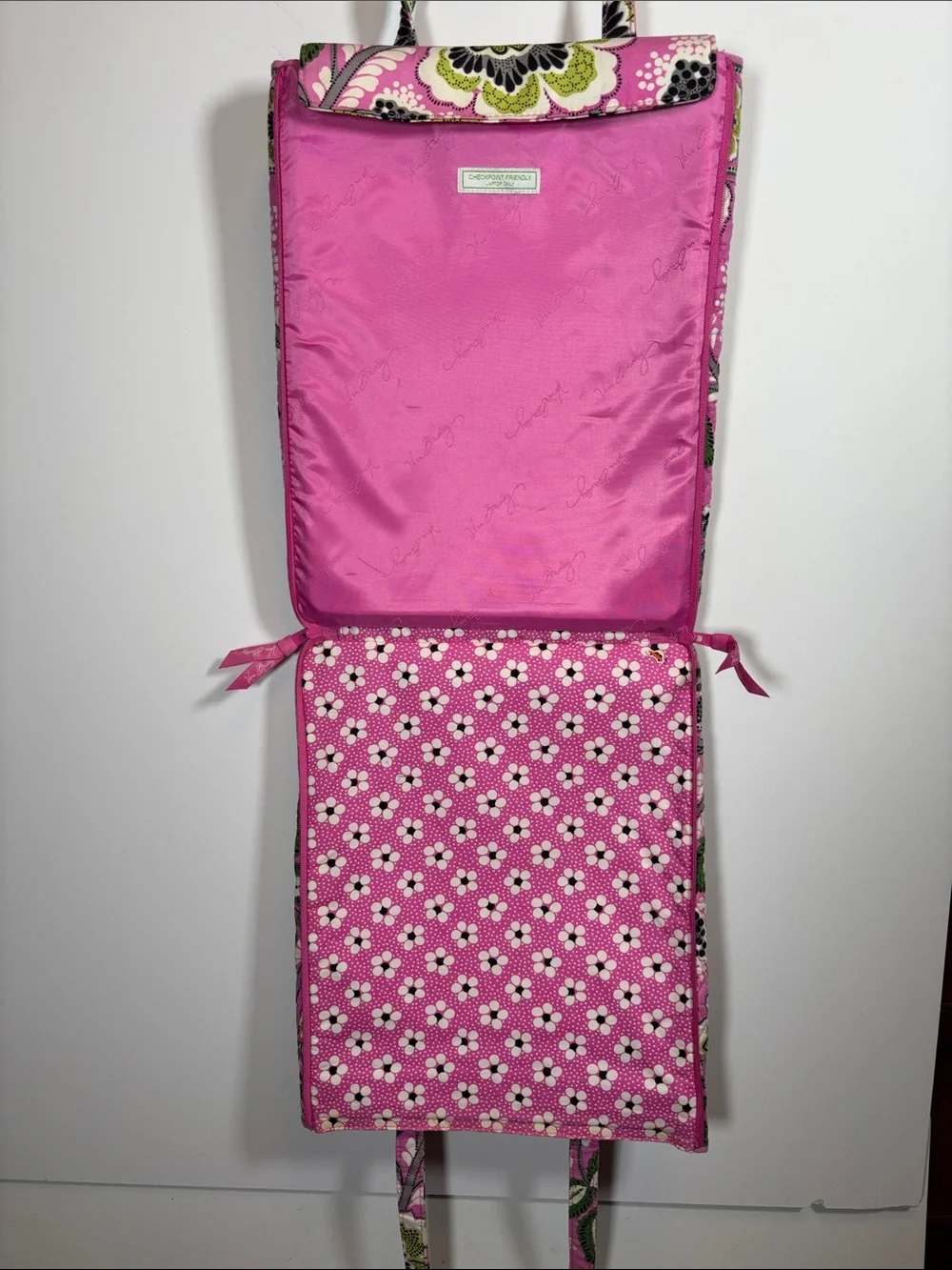 Vera Bradley Priscilla Checkpoint Friendly Laptop Travel Tote